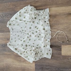 Animal Print V-Neck Top